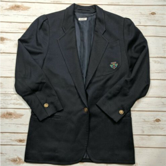 Jobis Sport Jacket Blazer Size 36 Wool Crest - Picture 1 of 8